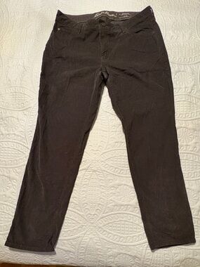 Eddie Bauer Women’s Charcoal Gray Corduroy Boyfriend Jeans